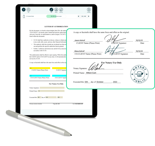EscrowTab Tablet and Pen